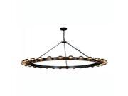 Winston Collection Pendant Lamp D 65 H 34 Lt 30 Aged Iron Finish