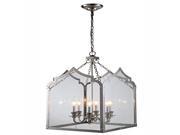 1459 Newport Collection Pendant lamp D 20 H 35 Lt 6 Polished Nickel Finish