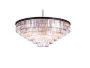1201 Sydney Collection Pendent lamp D 44 H 32 Lt 10 Mocha Brown Finish Royal Cut Crystals