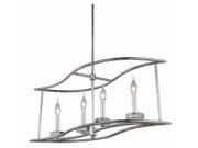 Bjorn Collection Pendant Lamp L 32 W 12 H 65 Lt 4 Polished Nickel Finish Royal Cut Clear