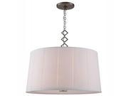 1458 Luna Collection Pendant lamp D 23 H 20 Lt 2 Vintage Nickel Finish