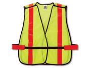 8080BAX Lime Non Certified X Back Vest