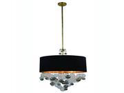 Milan Collection Pendant Lamp D 24 H 78 Lt 3 Burnished Brass Finish