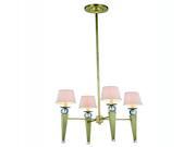 Olympia Collection Pendant Lamp D 26 H 59 Lt 4 Burnished Brass Finish Royal Cut Clear