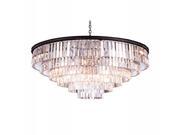 1201 Sydney Collection Pendent lamp D 44 H 32 Lt Mocha Brown Finish Royal Cut Silver Shade Crystals