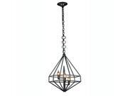 Marquis Collection Pendant Lamp D 14 H 26 Lt 3 Aged Iron Finish