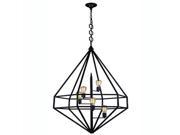 Marquis Collection Pendant Lamp D 30 H 52 Lt 5 Aged Iron Finish