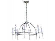 Celtic Collection Pendant Lamp D 30 H 28 Lt 8 Polished Nickel Finish