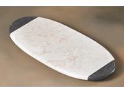 Two Tone Champagne Charcoal 20 x 8 Oval Board