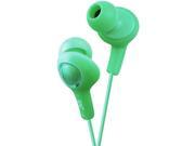 JVC HAFX5G GUMY PLUS INNER EAR HEADPHONES GREEN