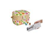 LIL SEW SEW FS098 HANDHELD SEWING MACHINE AND SEWING BASKET