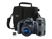 Canon T6i 18 55 Camera with SD Card Carry Case 75 300 Lens
