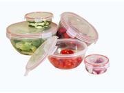COOKPRO 621 STORAGE CONTAINERS 10PC SET ROUND LOCK SEAL LIDS