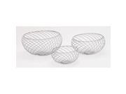Mtl Slv Bowls Set Of 3 9 Inches 11 Inches 13 Inches Width
