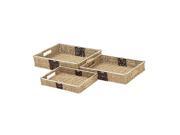 Seagrass Bskt Set Of 3 14 Inches 16 Inches 18 Inches Width
