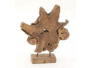 Teak Sculpture 19 Inches Width 22 Inches Height