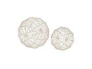 Mtl Wire Orb Set Of 2 6 Inches 8 Inches Diameter