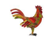 Wd Mtl Painted Rooster 20 Inches Width 19 Inches Height
