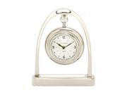 Alum Ss Table Clock 9 Inches Width 11 Inches Height