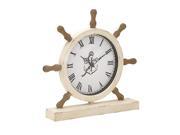 Wd Ship Wheel Tbl Clock 22 Inches Width 22 Inches Height