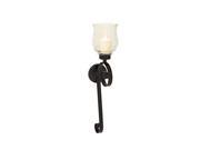 Mtl Gls Wall Sconce 9 Inches Width 32 Inches Height