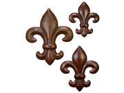 Mtl Wall Decor Set Of 3 20 Inches 16 Inches 12 Inches