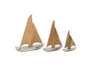 Alum Wd Sailboat Set Of 3 11 Inches 16 Inches 20 Inches Height