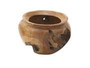 Teak Bowl 10 Inches Diameter 7 Inches Height