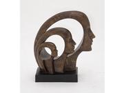 Ps Faces Sculpture 11 Inches Width 12 Inches Height
