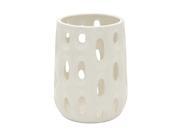 Cer White Vase 9 Inches Width 12 Inches Height