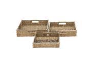 Seagrass Bskt Set Of 3 13 Inches 15 Inches 17 Inches Width