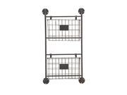 Mtl Wall Storage Rack 16 Inches Width 28 Inches Height