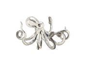 Ps Silver Octopus 10 Inches Width 5 Inches Height