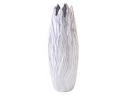 Cer Wht Marble Vase 7 Inches Width 21 Inches Height