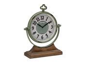 Mtl Wd Table Clock 10 Inches Width 13 Inches Height