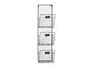 Mtl 3 Tier Wall Pocket 10 Inches Width 38 Inches Height