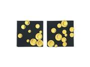 Mtl Gld Wall Decor Set Of 2 18 Inches 19 Inches Width