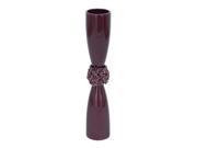 Ceramic Vase Purple 5 Inches Width 27 Inches Height