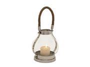 Ssteel Gls Lantern 8 Inches Width 15 Inches Height