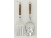 Alum Wd Kitchen Set Set Of 2 7 Inches Width 22 Inches Height