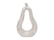 Cer Wht Marble Vase 14 Inches Width 23 Inches Height