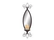 Metal Mirr Cndl Sconce 7 Inches Width 25 Inches Height