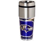 16 oz. Stainless Steel Travel Tumbler Metallic Graphics