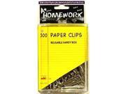 Paper Clips Silver 1.25 300 pack Case Pack 48