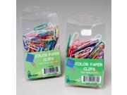 Paper Clips Color 80 count Jumbo or 200 count Regular Case Pack 96