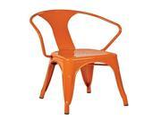 OSP Designs 30 Metal Chair 2 Pack Orange