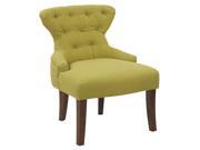 Curves Fabric Hour Glass Accent Chair