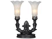 River of Goods Downton Abbey Downstairs Collection 12 H Two Arm Lily Accent Lamp