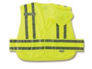 8244PSV M L Lime Expandable Public Safety Vest