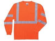8391 2XL Orange Class 3 Long Sleeve T Shirt